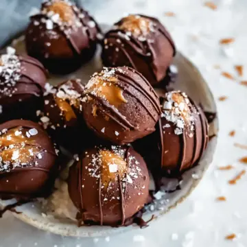 Vegan Chocolate Caramel Truffles