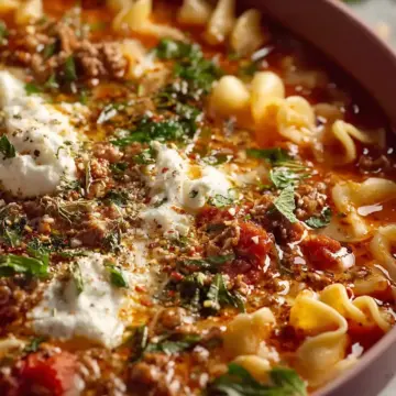 Mouthwatering Spicy Lasagna Soup