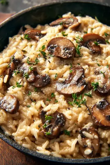 Easy Creamy Mushroom Rice That Feels Like Comfort in Every Bite