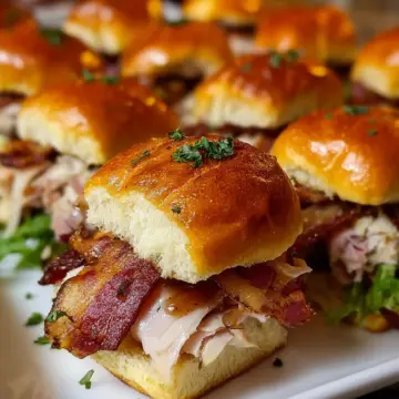 Maple Bacon Turkey Sliders
