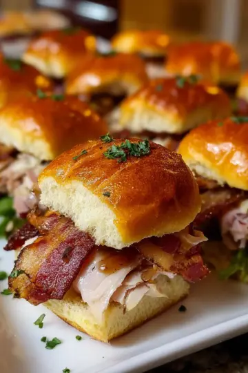 Maple Bacon Turkey Sliders