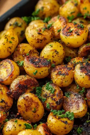 Crispy Grilled Baby Potatoes